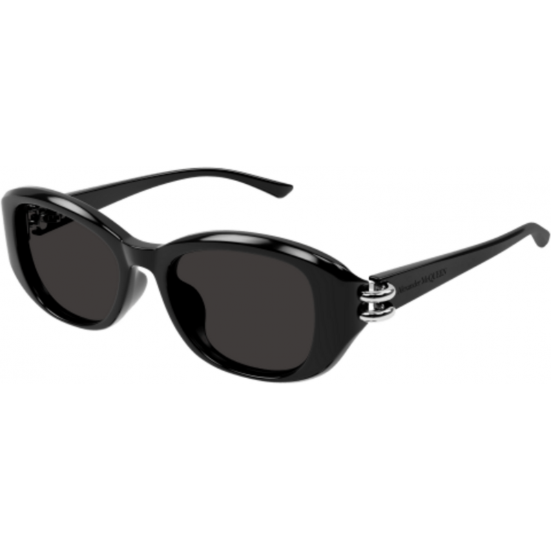 Sunglasses Alexander McQueen AM 0470 SA- 001 Black / Grey 54mm