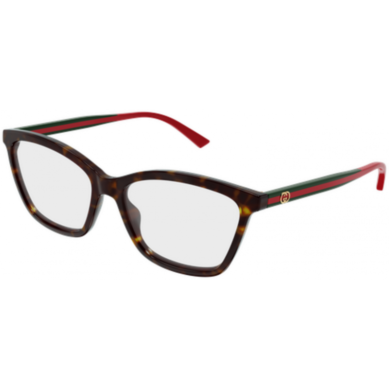 Eyeglasses Gucci GG 1989 O- 002 Havana / Transparent Green 56mm