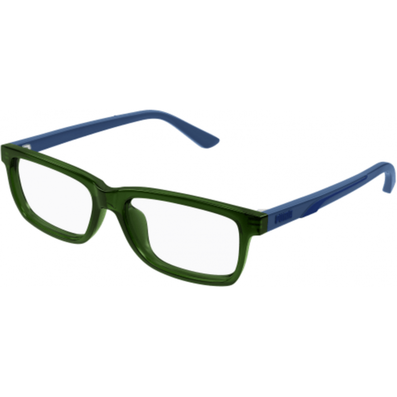 Eyeglasses Puma PJ 0076 O- 005 Green / Transparent Light-blue