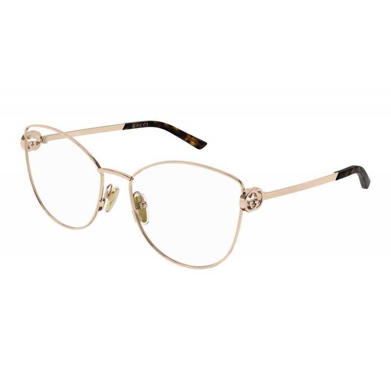 Eyeglasses Gucci GG 2049 O- 004 Gold / Transparent 57mm