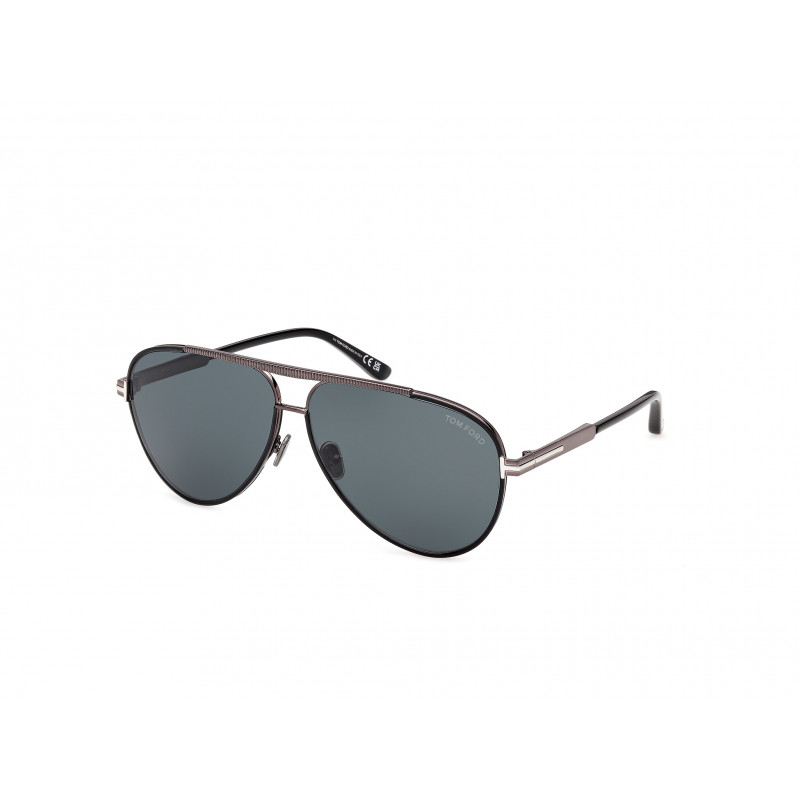 Sunglasses Tom Ford FT 1340 01V Shiny Black / 63mm