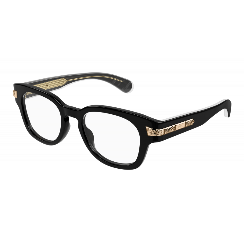 Eyeglasses Gucci GG 1518 O- 001 Black / Transparent 51mm