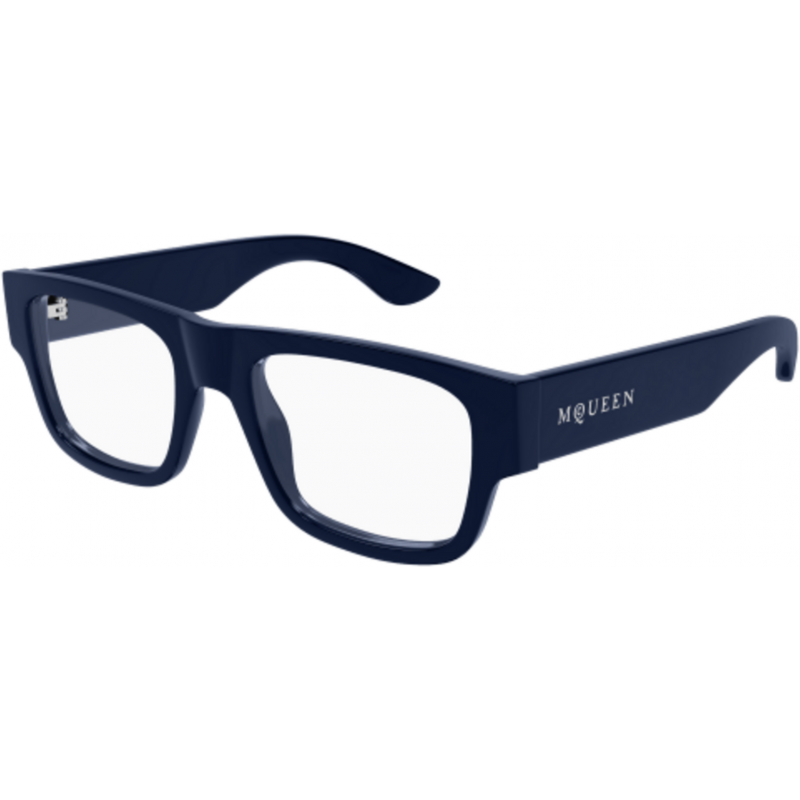 Eyeglasses Alexander McQueen AM 0511 O- 003 Blue / Transparent 53mm