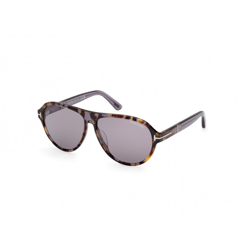 Sunglasses Tom Ford FT 1080 55C Coloured Havana / Shiny Grey 59mm