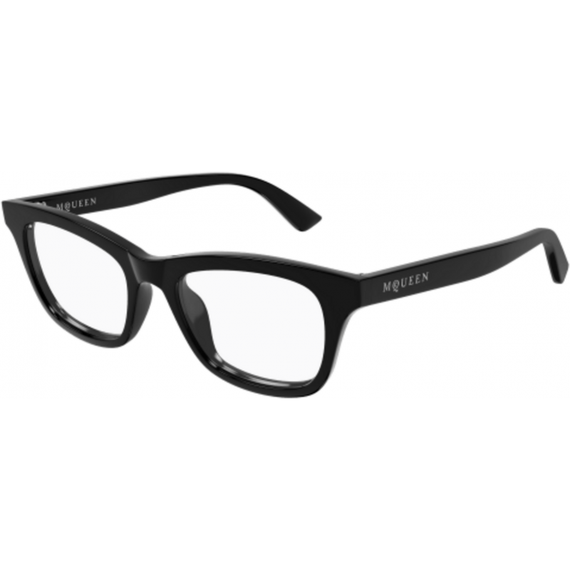 Eyeglasses Alexander McQueen AM 0515 O- 007 Black / Transparent 52mm