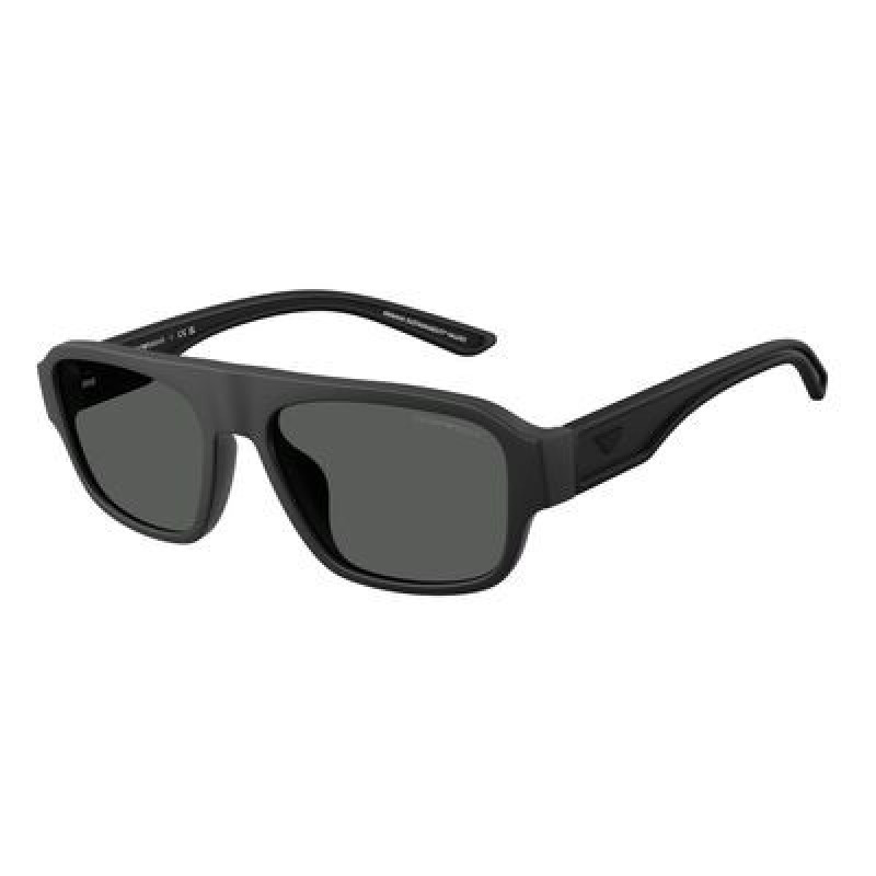 Sunglasses Emporio Armani EA 4266 U 500187 Rubberized Matte Black / Dark Grey Polyamide Standard 55mm