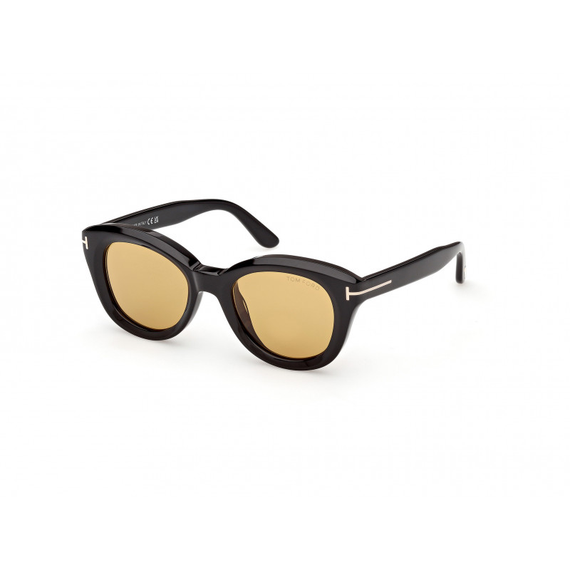 Sunglasses Tom Ford FT 1344 01E Shiny Black / 49mm