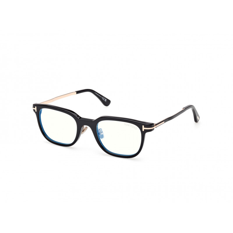 Eyeglasses Tom Ford FT 6022 -D-B Asian fit 001 Shiny Black / 52mm