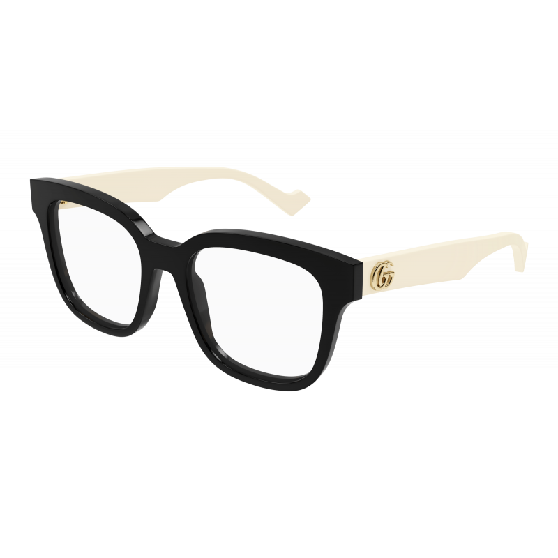 Eyeglasses Gucci GG 0958 O- 005 Black / Transparent White 52mm