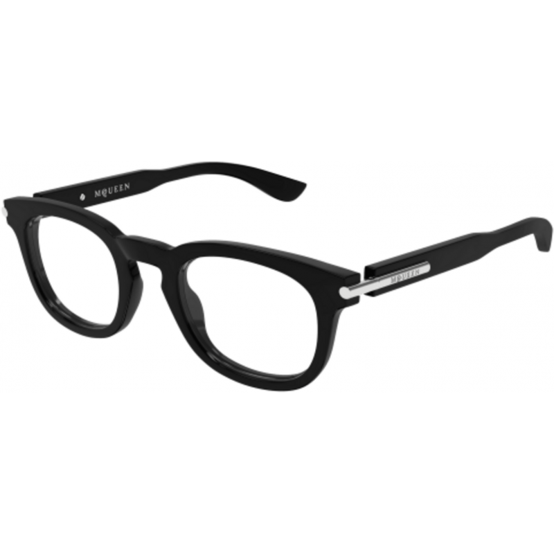 Eyeglasses Alexander McQueen AM 0498 O- 001 Black / Transparent 48mm