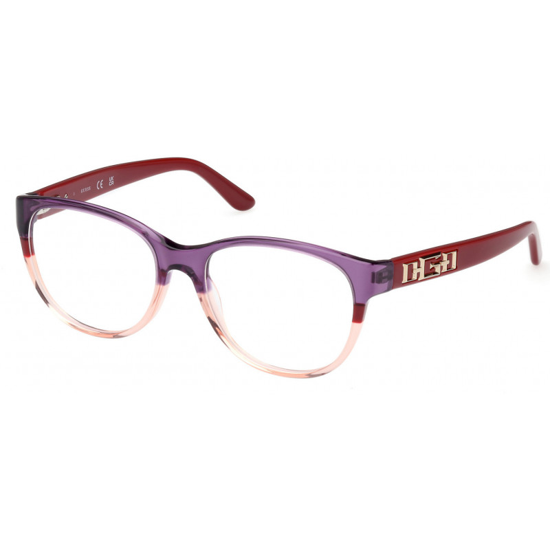 Eyeglasses Guess GU 2980 071 Bordeaux/Striped / Bordeaux/Monocolor