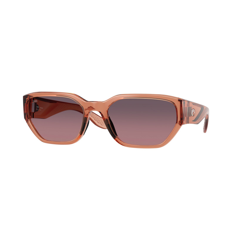 Sunglasses Costa Del Mar 6 S 9125 912505 Translucent Pink Sands / Rose Gradient 580g Crystal Polarized