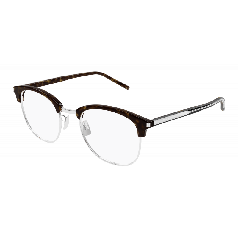 Eyeglasses Saint Laurent SL 779 - 002 Havana / Transparent Crystal 51mm