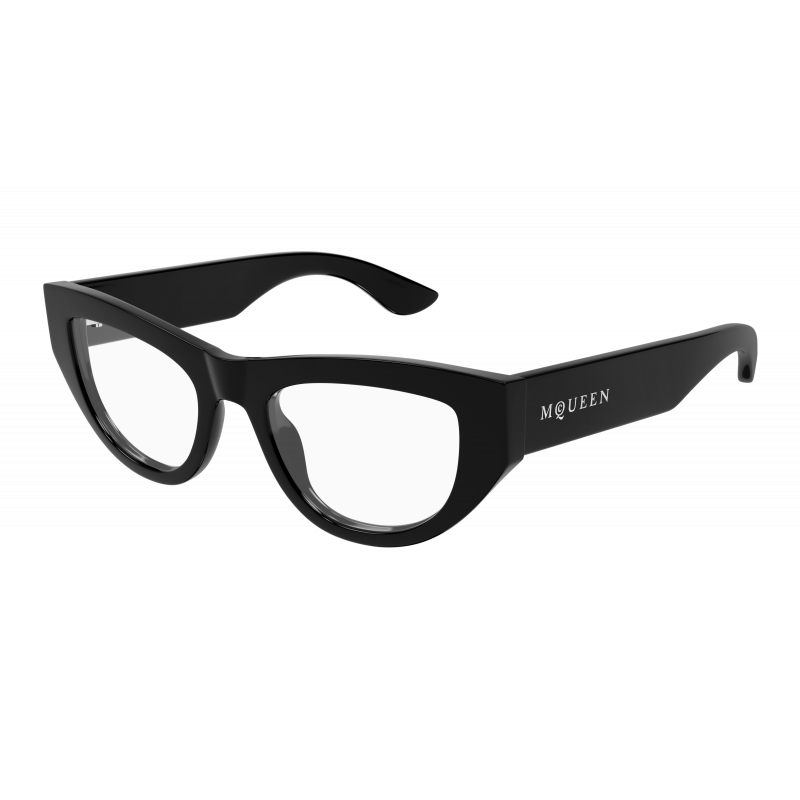 Eyeglasses Alexander McQueen AM 0512 O- 001 Black / Transparent 51mm