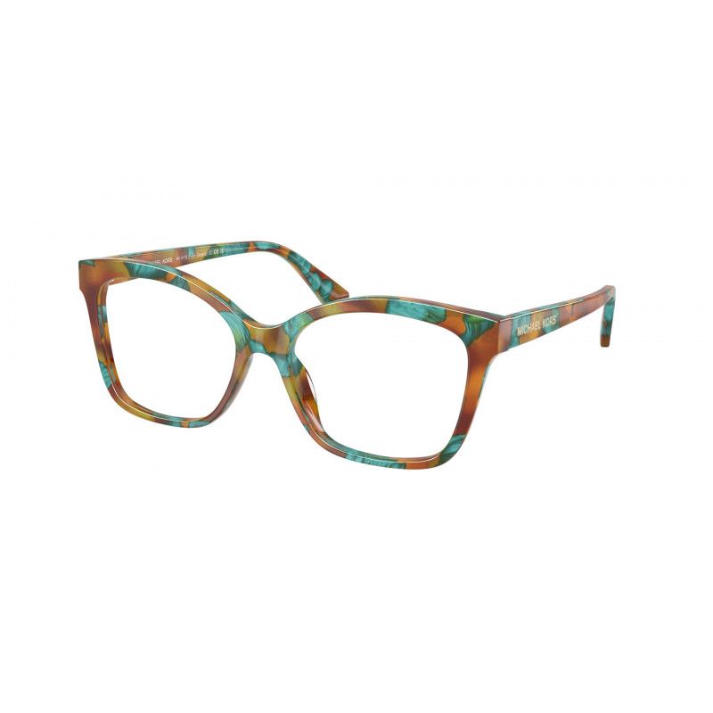Eyeglasses Michael Kors MK 4179 4000 Teal Tortoise / Plano 54mm