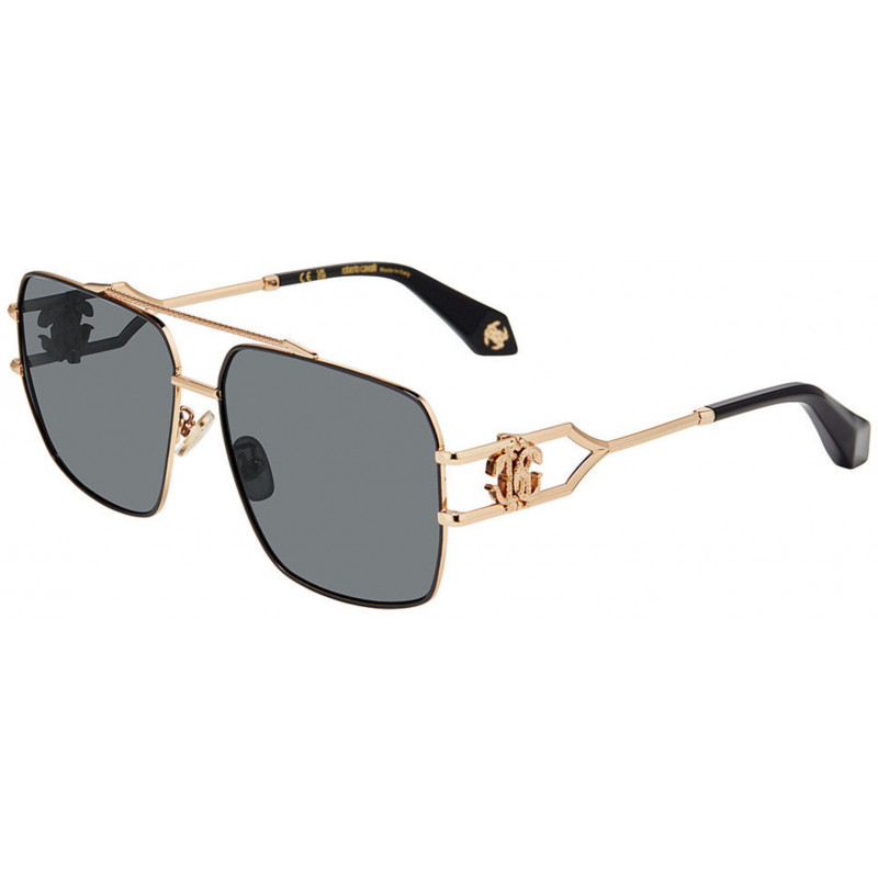 Sunglasses Roberto Cavalli SRC 131 0301 Rose Gold W/Black Parts 61mm