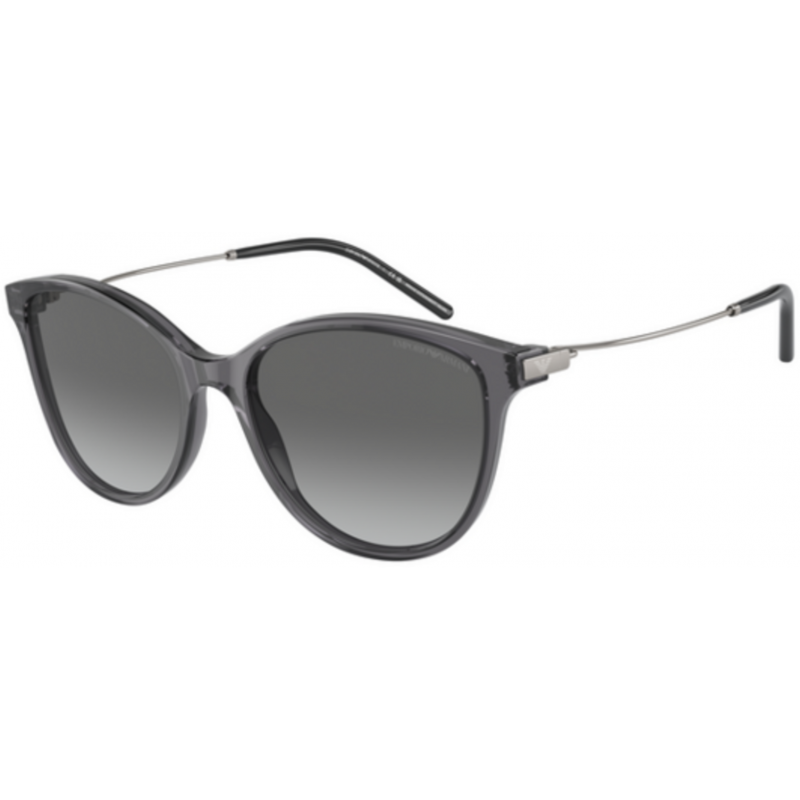 Sunglasses Emporio Armani EA 4220 610611 Shiny Transparent Black Gradie