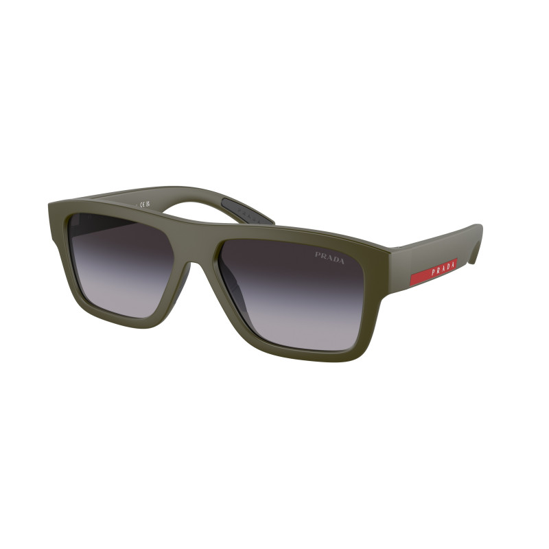Sunglasses Prada Linea Rossa PS 4 ZS 15X09U Green Military Matte Grey Grad 56mm
