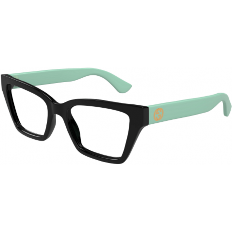 Eyeglasses Gucci GG 1715 O- 004 Black / Transparent Green 53mm