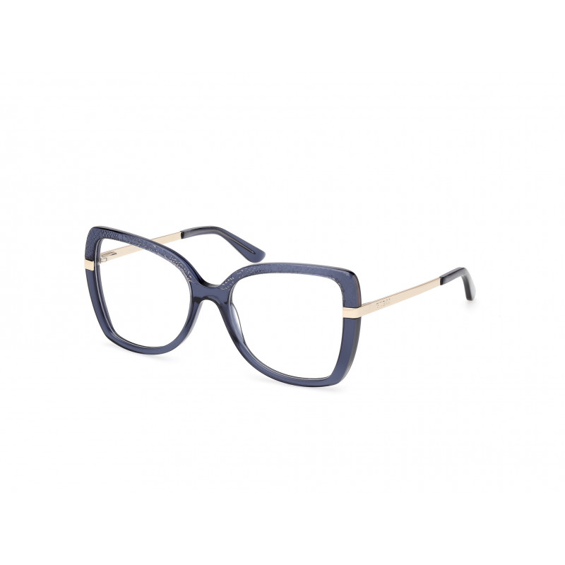 Eyeglasses Guess GU 50245 090 Shiny Blue Pale Gold 54mm
