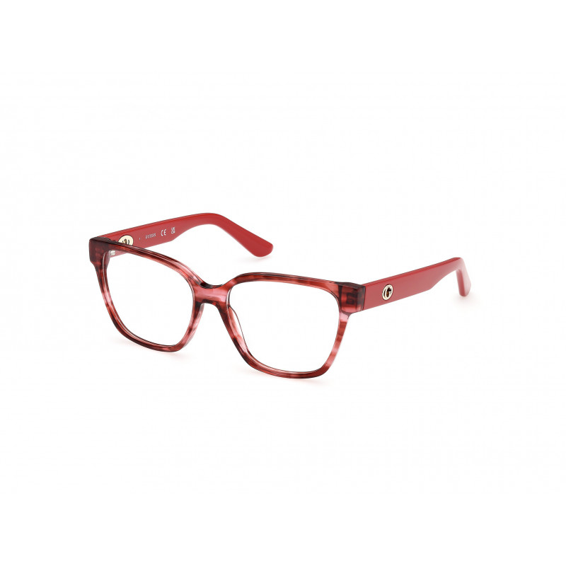 Eyeglasses Guess GU 50381 068 Red/Horn / Shiny Dark Red 54mm