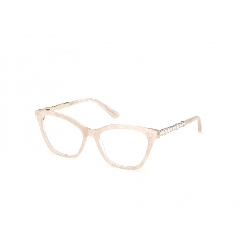 Eyeglasses Guess By Marciano GM 50059 059 Beige Brown/Pearl / Shiny Pale Gold 53mm