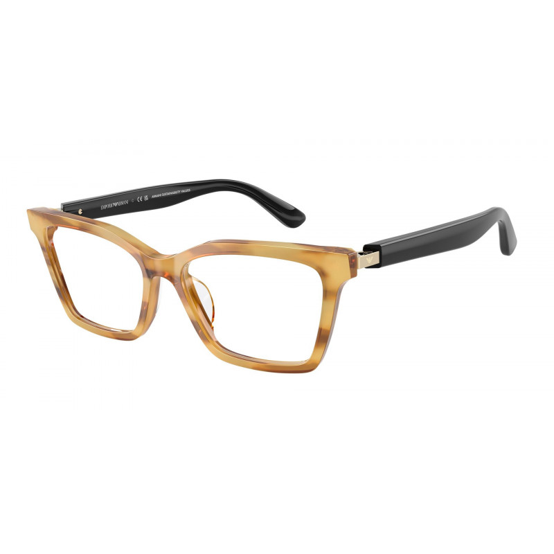 Eyeglasses Emporio Armani EA 3261 U 6269 Shiny Striped Honey / Demo Lens 52mm