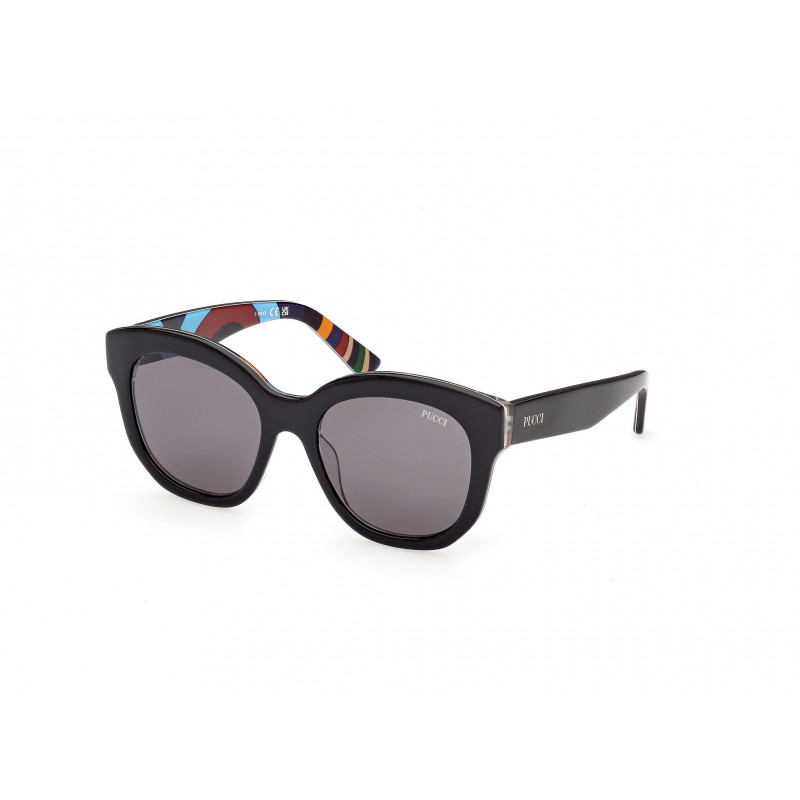 Sunglasses Emilio Pucci EP 0254 05A Black/Texture / 53mm