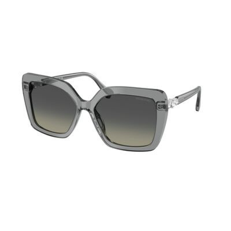 Sunglasses Swarovski SK 6049 106211 Transparent Grey / Gradient Polyamide Standard 57mm