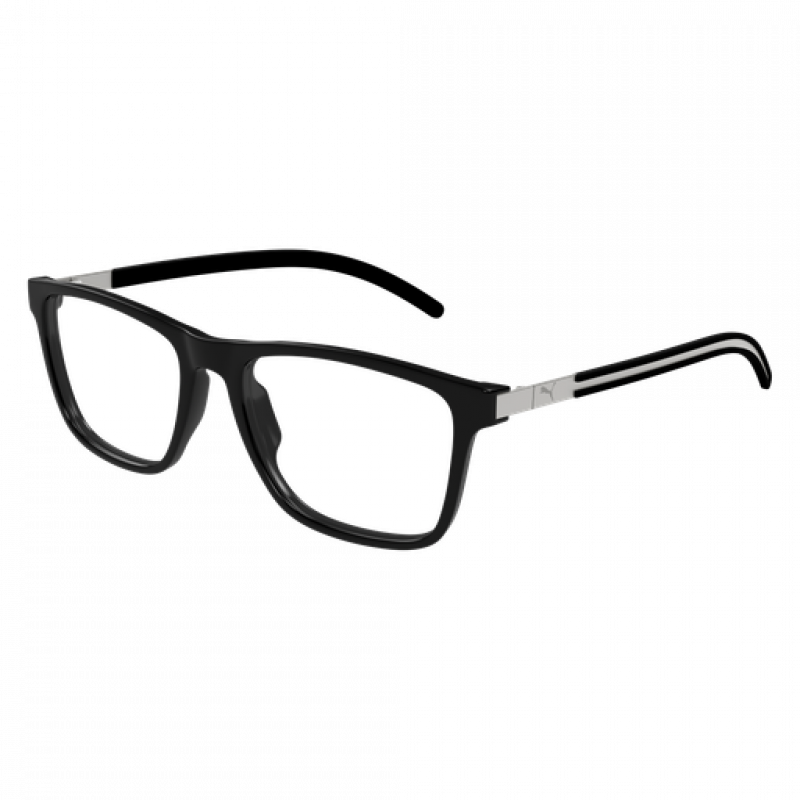 Eyeglasses Puma PU 0511 O- 001 Black / Transparent Silver 56mm