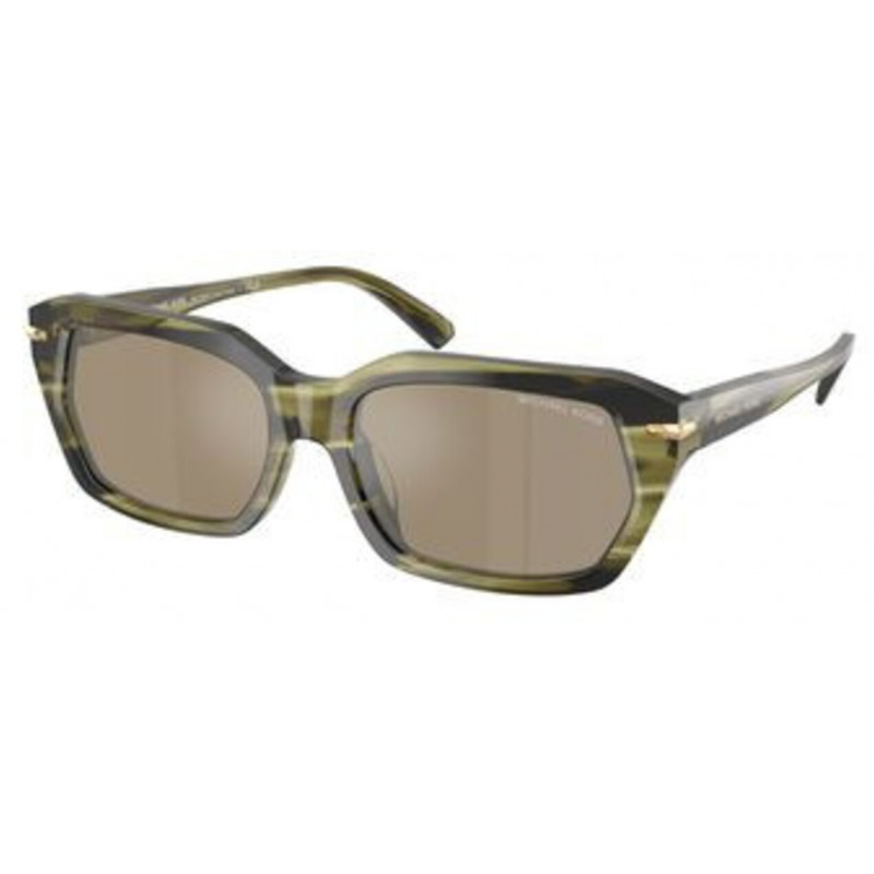 Sunglasses Michael Kors MK 2265 U 40407I Olive Horn / Brown Silver Mirror Polyamide Standard 54mm