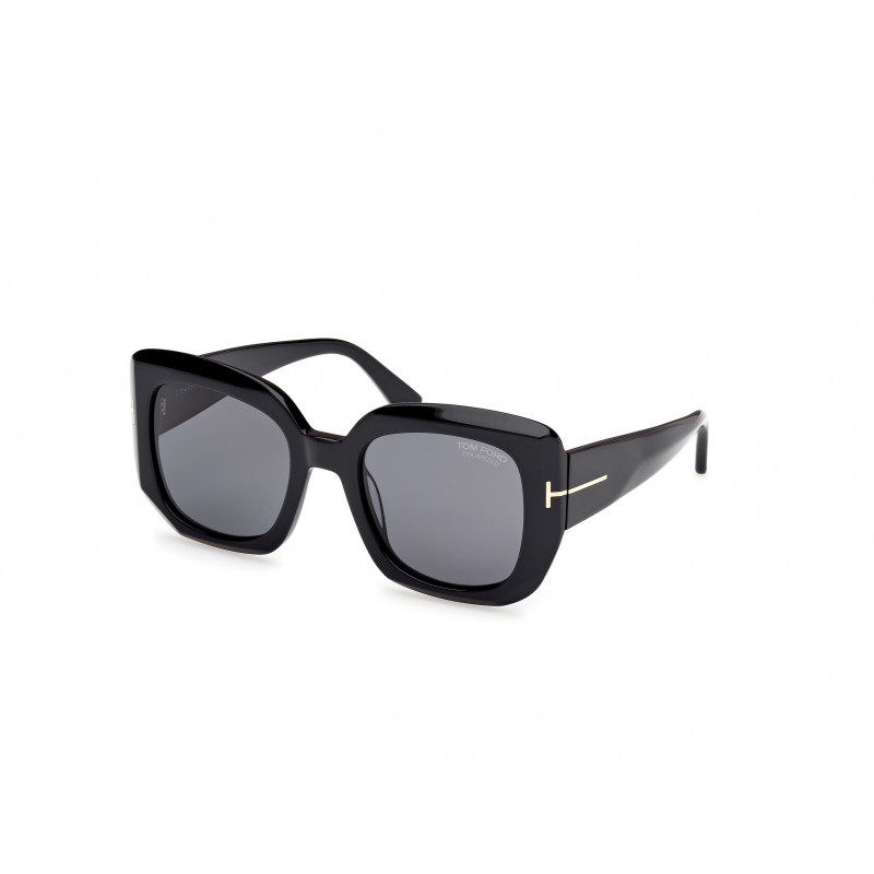 Sunglasses Tom Ford FT 1220 01D Shiny Black / 52mm