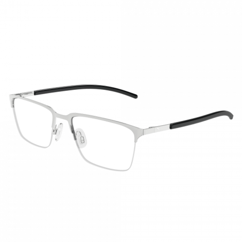 Eyeglasses Puma PU 0488 O- 007 Silver / Transparent Black 57mm