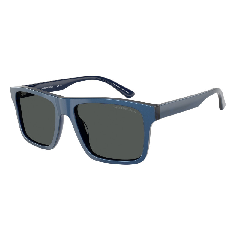Sunglasses Emporio Armani EA 4232 617587 Iridescent Blue / Smoke Polyamide Standard
