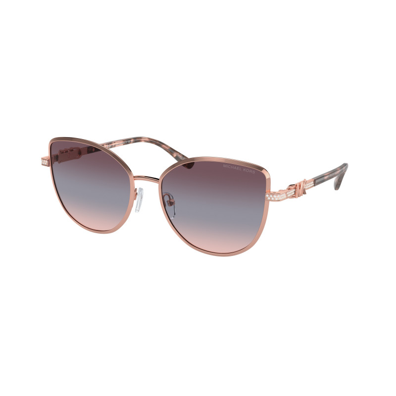Sunglasses Michael Kors MK 1144 B 11080J Catalonia Rose Gold Shiny Navy