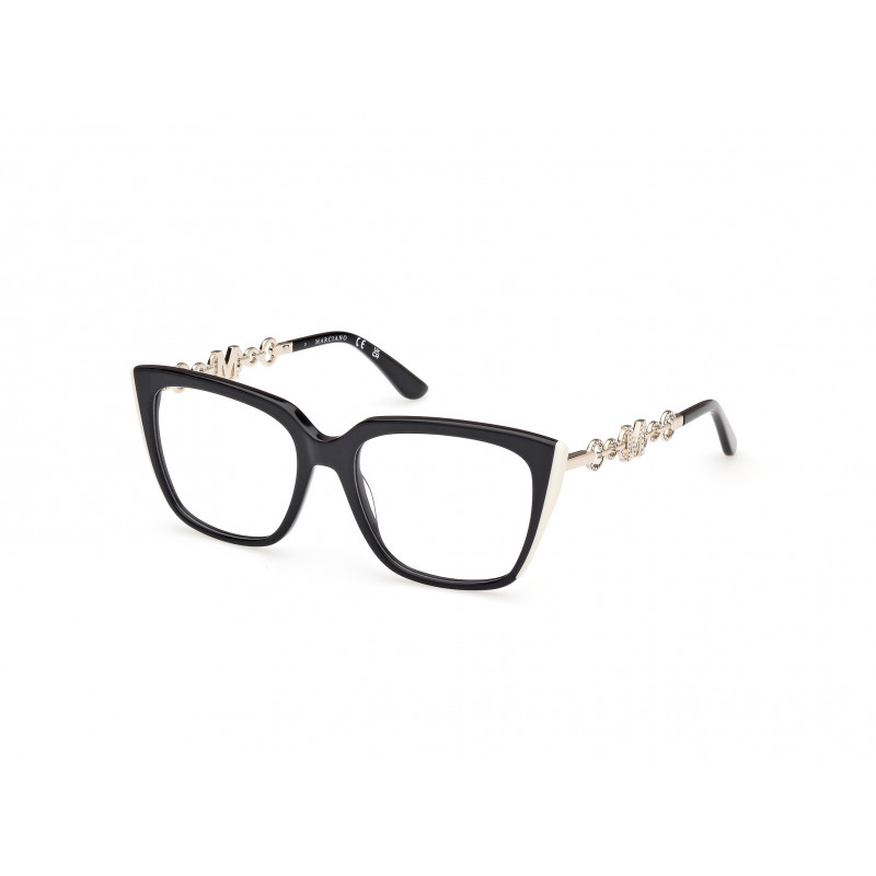 Eyeglasses Guess By Marciano GM 50007 001 Shiny Black Pale Gold 54mm