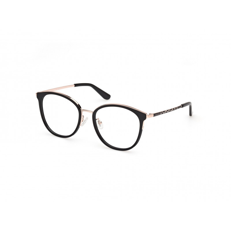 Eyeglasses Guess GU 50201 -D Asian fit 001 Shiny Black Matte 53mm
