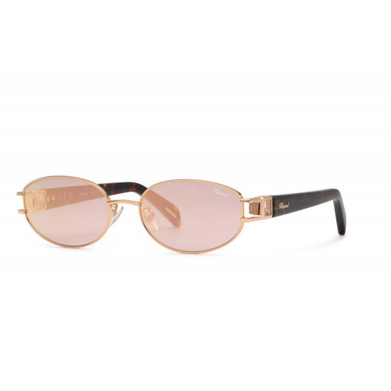 Sunglasses Chopard SCHM 59 S Copper Gold W Pink Mirror / 8fc 59mm