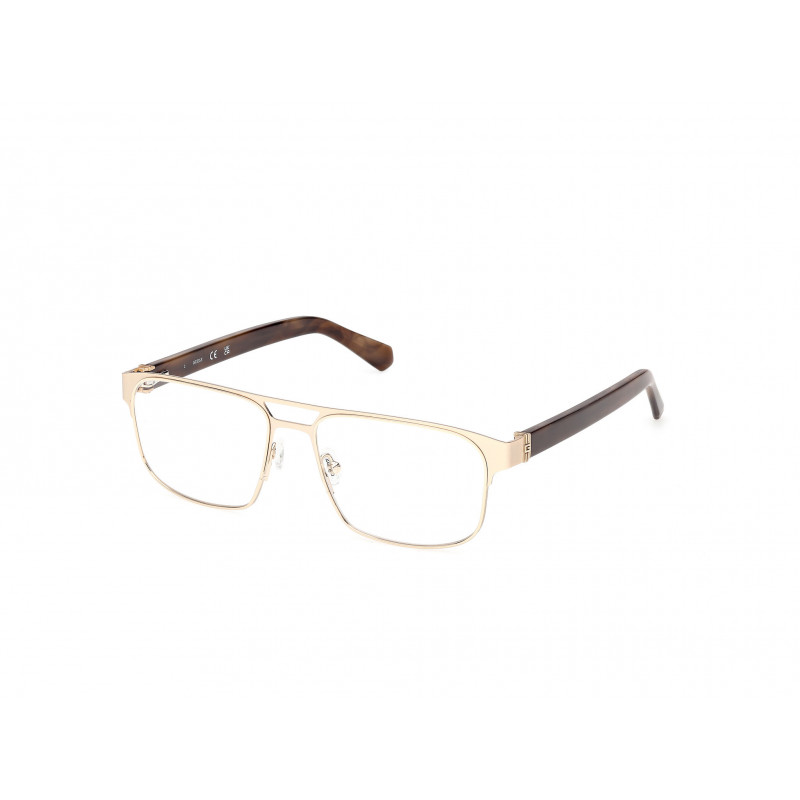 Eyeglasses Guess GU 50367 032 Shiny Pale Gold / Brown Horn 55mm