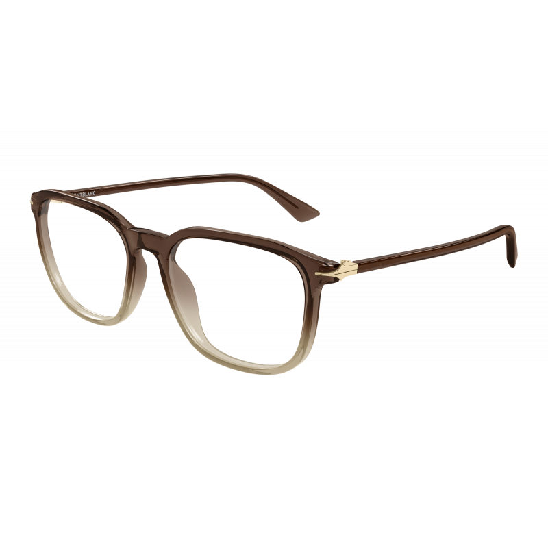 Eyeglasses Montblanc MB 0438 O- 005 Brown / Transparent 53mm