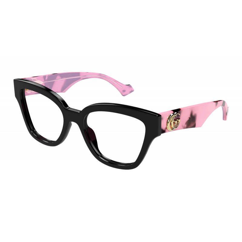 Eyeglasses Gucci GG 1424 O- 012 Black / Transparent Pink 54mm