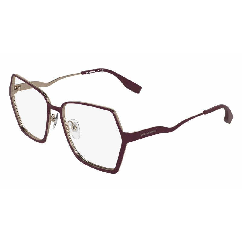 Eyeglasses KARL LAGERFELD KL 368 605 Wine/Rose Gold 56mm