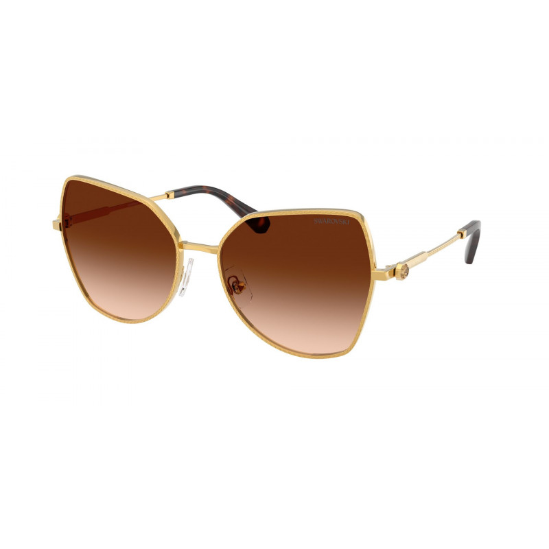 Sunglasses Swarovski SK 7037 400774 Dark Gold / Gradient Brown Polyamide Standard 58mm