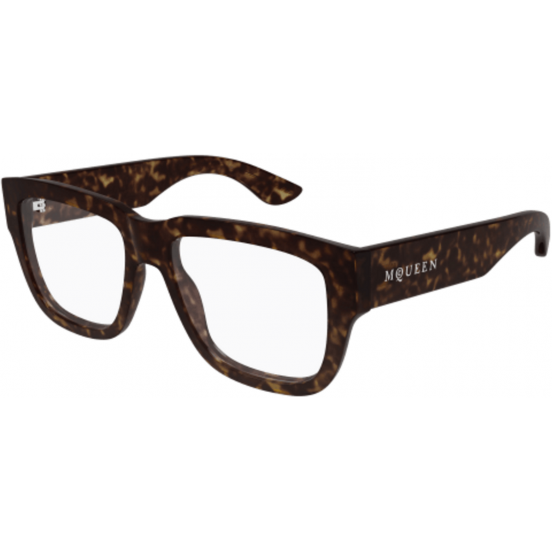 Eyeglasses Alexander McQueen AM 0510 O- 002 Havana / Transparent 55mm
