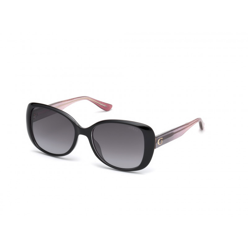 Sunglasses Guess GU 7554 01B Shiny Black / Light Pink 54mm