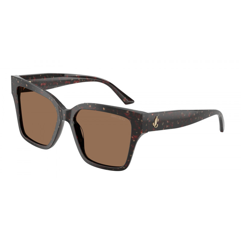 Sunglasses Jimmy Choo JC 5003 512573 Dark Havana Glitter / Brown Polyamide Standard 55mm