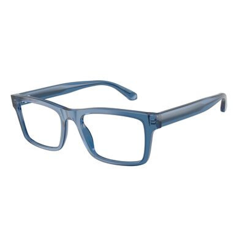 Eyeglasses Emporio Armani EA 3254 F 6247 Shiny Transparent Blue / Demo Lens 56mm