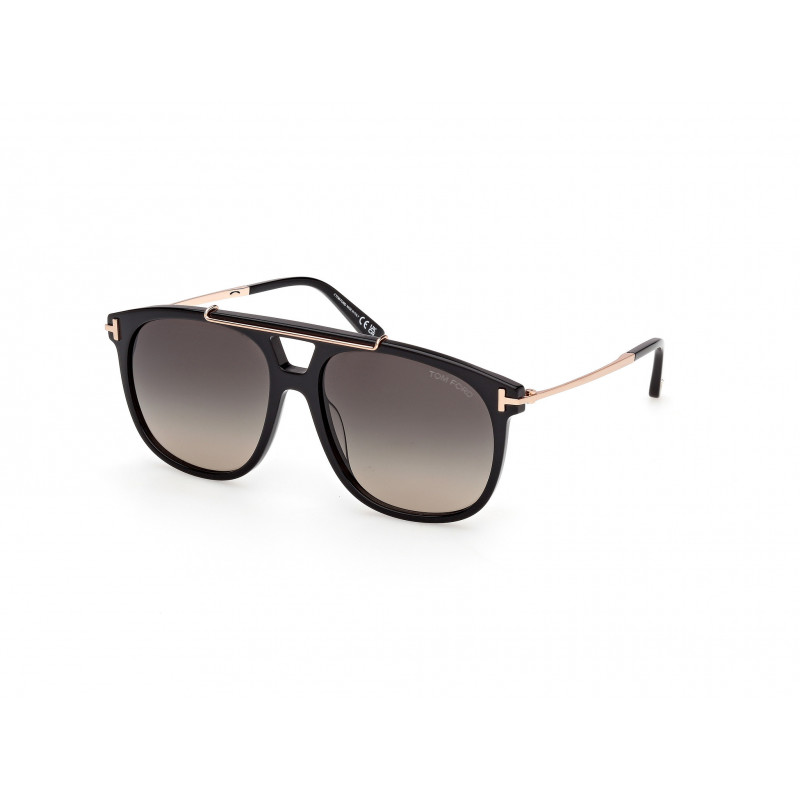 Sunglasses Tom Ford FT 1306 01B Shiny Black / 58mm
