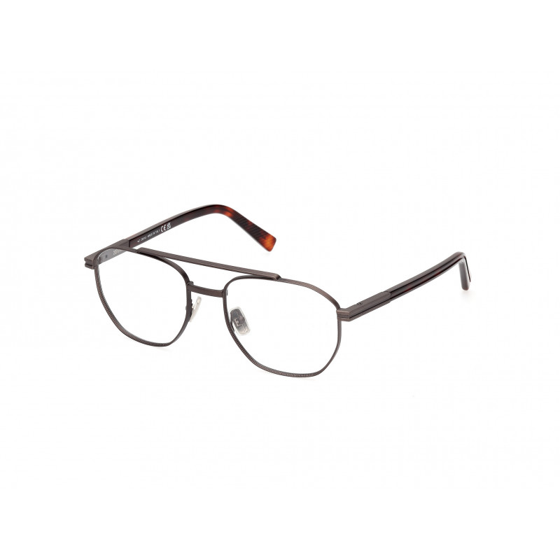 Eyeglasses Zegna EZ 5285 009 Matte Antiqued Gunmetal / Red Havana 53mm
