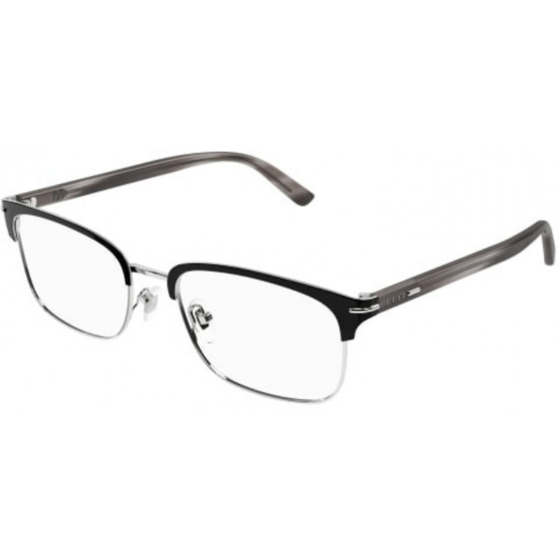 Eyeglasses Gucci GG 1448 O- 003 Silver / Transparent Havana 56mm